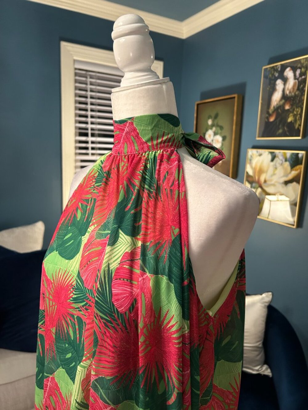 Halterneck Maxi Dress - Picture 3 of 4